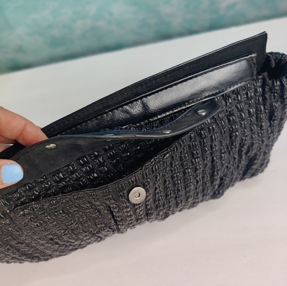 MICHE Classic Handbag Shell Black Puffy Texture Soft Bag Cover Case Magnetic - Picture 6 of 12